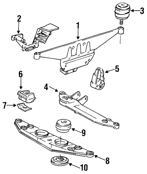 Engine Mounting for 1992 Porsche 911 #0