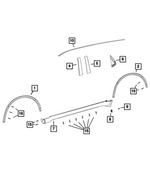 6DR80TZZAC - Exterior Ornamentation: Sill Cover Molding, Right for Dodge: Durango Image