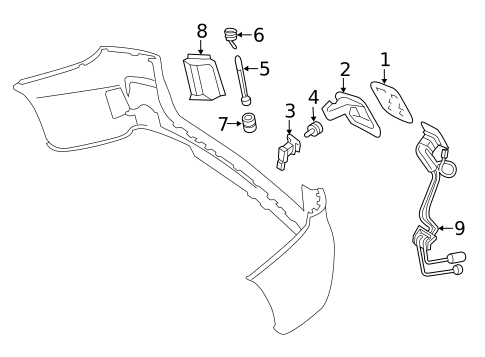 Bumper & Components - Rear for 2018 Mercedes-Benz GLC350e #1