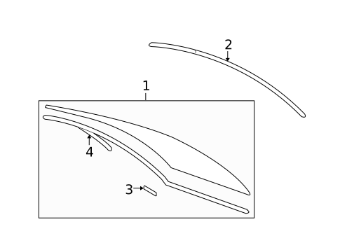 Glass & Hardware - Back for 2010 Toyota Yaris #0