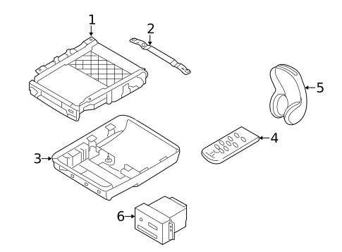 Entertainment System Components for 2014 Kia Sedona #0