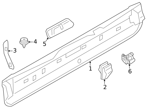 Interior Trim - Tail Gate for 2021 BMW X5 #0