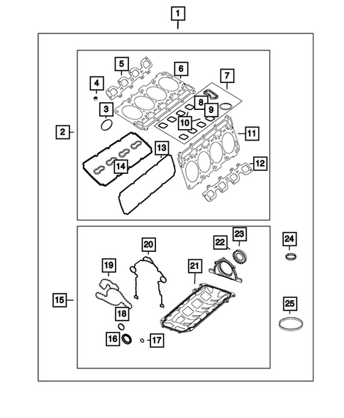 Engine Identification, Service Engines & Engine Service Kits for 2026 Dodge Durango #0