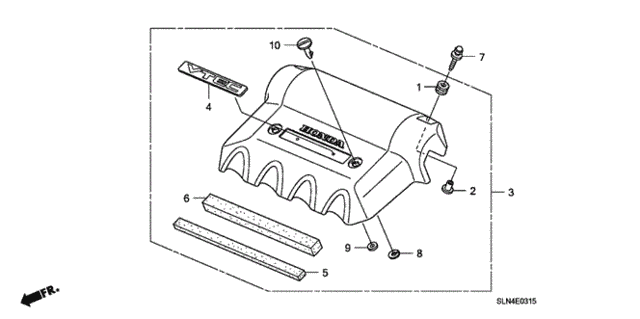 Engine Cover for 2007 Honda Fit #0