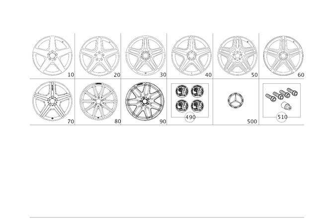 4000900 - Wheels and Accessories: Wheel Trim for Mercedes-Benz Image