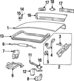 20008876 - Body: Lock Cylinder Assembly Shaft for Chevrolet: Lumina, Monte Carlo | Pontiac: Grand Prix Image