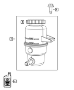 68242956AA - Steering: Power Steering Reservoir Cap for Mopar Image