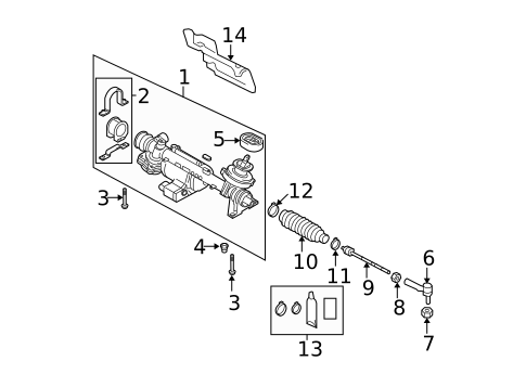 Steering Gear & Linkage for 2009 Volkswagen Passat #0