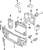 E8GY16138A - Cooling System: Radiator Support for Ford Image