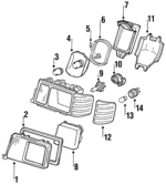15444594 - Electrical: Headlamp Bulb for Mercedes-Benz Image