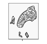 41148231757 - Body: Wheelhouse Assembly for BMW: 323Ci, 323i, 325Ci, 325i, 325xi, 328Ci, 328i, 330Ci, 330i, 330xi, M3 Image