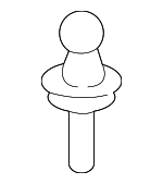 51137416456 - Body: Shutter Assembly Ball Stud for BMW: 530e, 530e xDrive, 530i, 530i xDrive, 540d xDrive, 540i, 540i xDrive, 640i xDrive Gran Turismo, 740i, 740i xDrive, 745e xDrive, 750i xDrive, M5, M550i xDrive, M760i xDrive, X6 Image