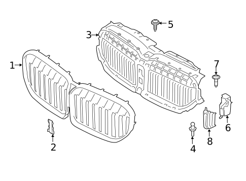 Grille & Components for 2022 BMW 430i Gran Coupe #6