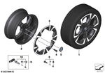 36116898040 - : Disc Wheel Light Alloy Lightning Gray for BMW Image