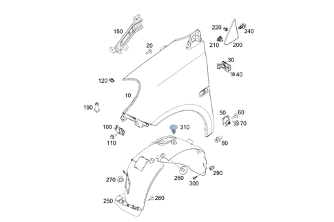 Front Fender for 2009 Smart Fortwo #0