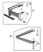 82203474 - Mopar Accessories - Component Parts: Ski - 2 Pair Carrier Kit for Mopar Image