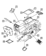 55117110AA - Interior Trim: Gear Shift Indicator Bezel for Mopar Image