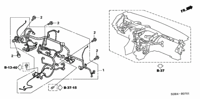 Wire Harness (2) for 2007 Honda Accord #0