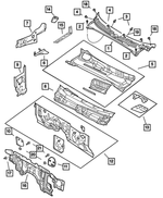 55055986AG - : Cowl Panel for Mopar Image