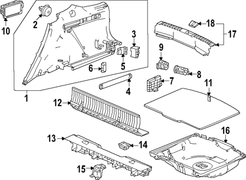 Interior Trim - Rear Body for 2024 Honda CR-V #0