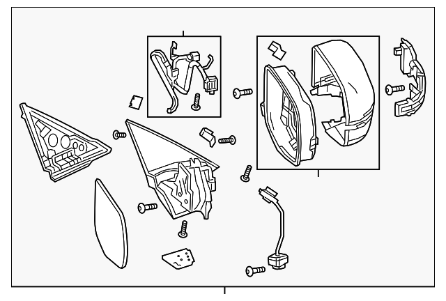 2020-2025 Acura RDX Mirror Assembly 76200-TJB-A02ZK | OEM