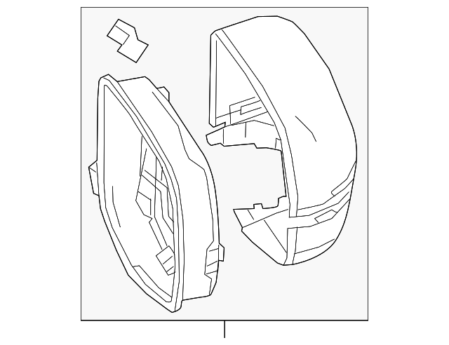 MHQさま 2020-2025 Acura RDX Mirror Housing 76205-TJB-A02ZN
