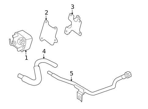 Trans Oil Cooler for 2006 Nissan Quest #1
