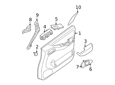 Front Door for 2009 Nissan Xterra #1