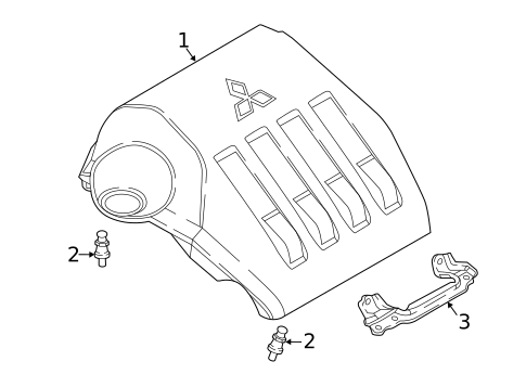 Engine Appearance Cover for 2025 Mitsubishi Eclipse Cross #0