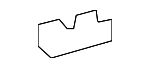 7556102020 - Body: Drip Molding Rear Clip for Toyota Image