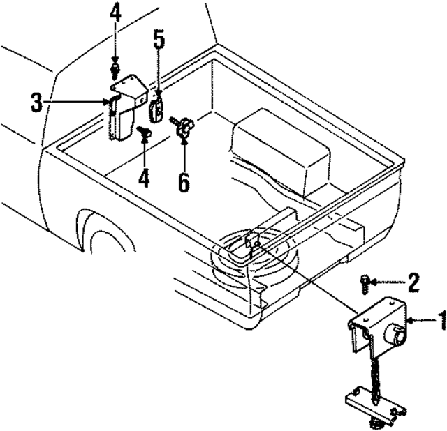 5723231G00 - : Spare Carrier Bracket for Nissan Image