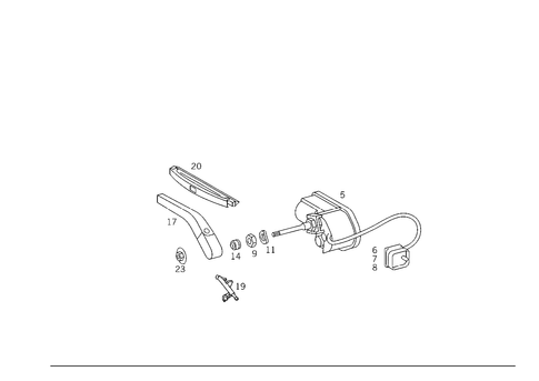 Headlamp Wiper/Washer for 1993 Mercedes-Benz 300CE #1