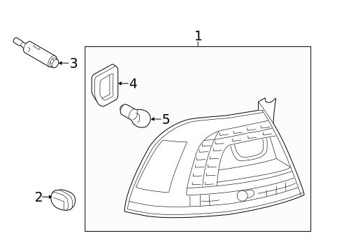 Bulbs - Chassis for 2015 Volkswagen Touareg #1