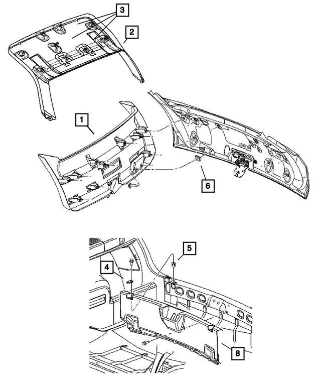 « UM74BD1AI – Interior Trim : Hayon Panneau pour Mopar Image »