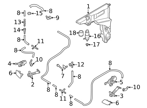 Washer Components for 2023 Audi S6 #0