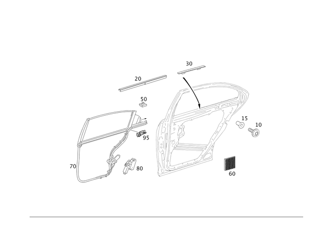 2218110210 - : Sun Visor Roller Blind for Mercedes-Benz: 250, 300S, S350, S400, S500, S550, S600, S63 AMG Image