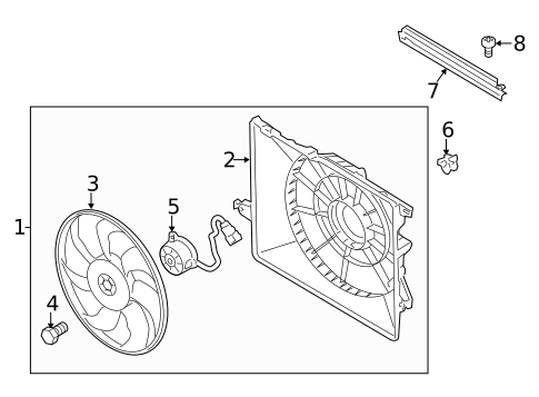 Cooling Fan for 2014 Kia Sorento #0