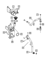 68067109AB - Cooling: Thermostat for Dodge: Ram 2500, Ram 3500 | Ram: 2500, 3500 Image