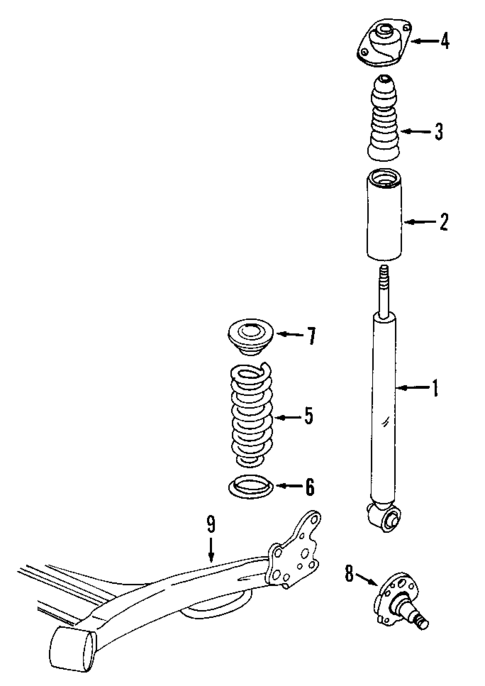 Rear Suspension for 2007 Kia Rio5 #1