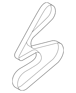 252123E001 - : Serpentine Belt for Hyundai Image