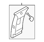 BT4Z7824346AA - Body: Upper Center Pillar Trim for Ford: Edge | Lincoln: MKX Image