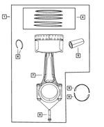 MN195112 - 2.4L Gas; Engine: Connecting Rod Bolt for Mopar Image
