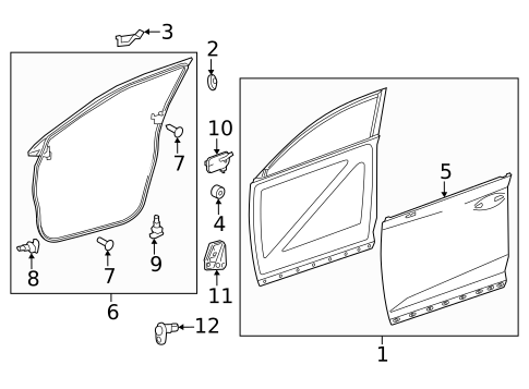 Door & Components for 2020 Lexus NX300h #1