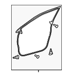 6786278010 - : Door Weather-Strip for Lexus: NX200t, NX300, NX300h Image