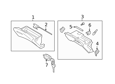 Glove Box for 2011 INFINITI M37 #0