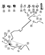 68013620AA - Brakes: Brake Tube, Right for Mopar Image