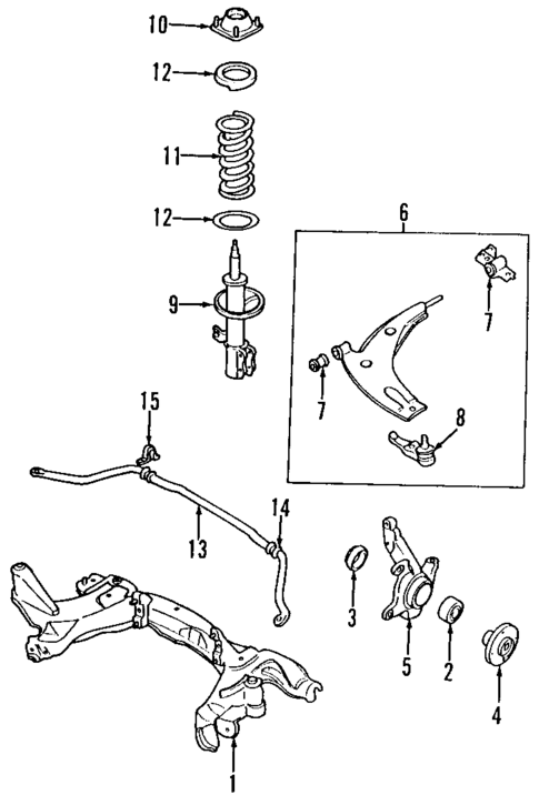 Suspension Components for 2001 Kia Spectra #1