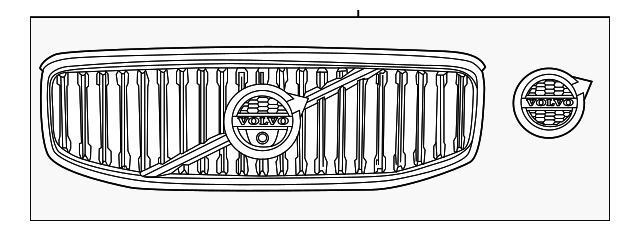 Genuine Upper Grille for 2018-2021 Volvo XC60 | Part# 32368148