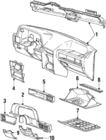 E6FZ5804320D - Body: Instrument Panel for Ford Image
