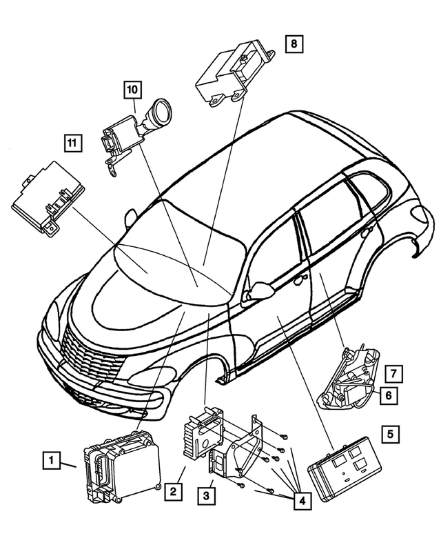 5293228AD - Electrical: Side Impact Right Module for Mopar Image image